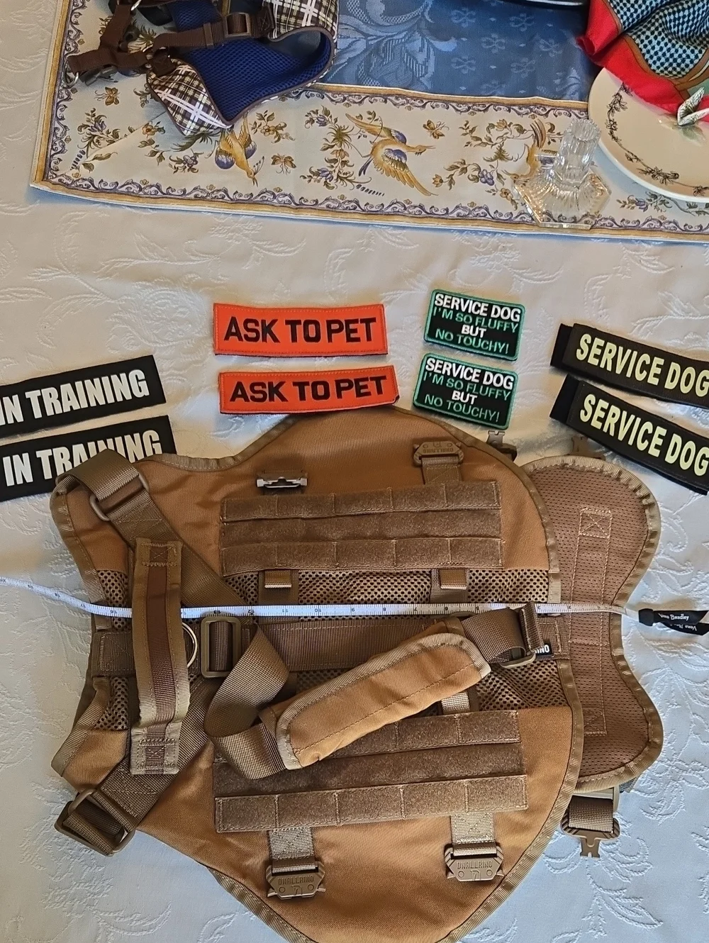 Dog Trainer Vest Dog Vest Fully Adjustable Size Large